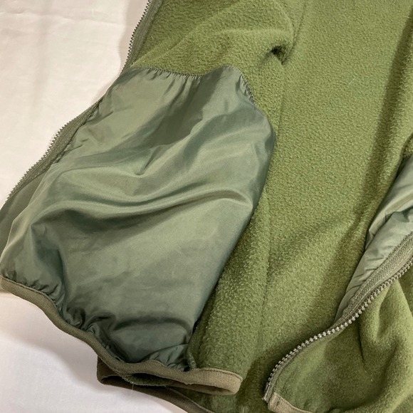 Columbia Fleece Vest Full Zip Pockets Sleeveless‎ Outdoor Green XXL - Picture 8 of 8